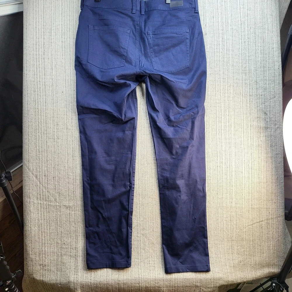 Rhone Pants Mens‎ 33 Navy Blue 5-Pocket Chino Performance Travel USA Work Casual